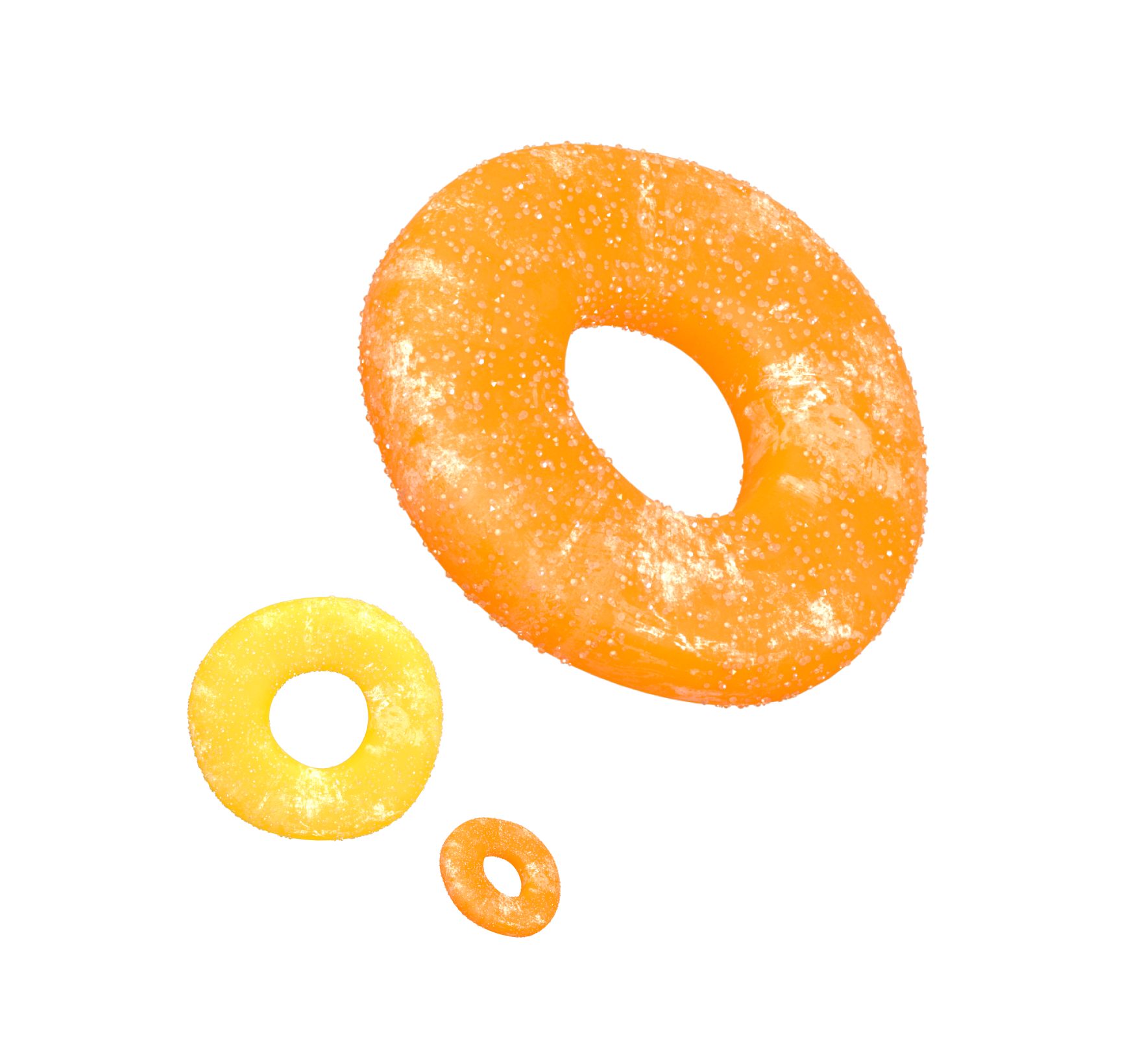 Three Peach Rings