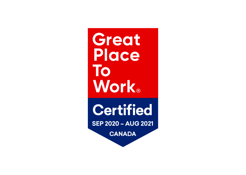 Great Place to Work Certified- Sep 2020 to Aug 2021 Canada