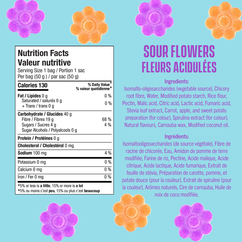 Sour Flowers - (14 x 50g bags)