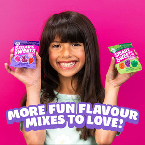 More fun flavour mixes to love: image of a person holding two bags of candy.