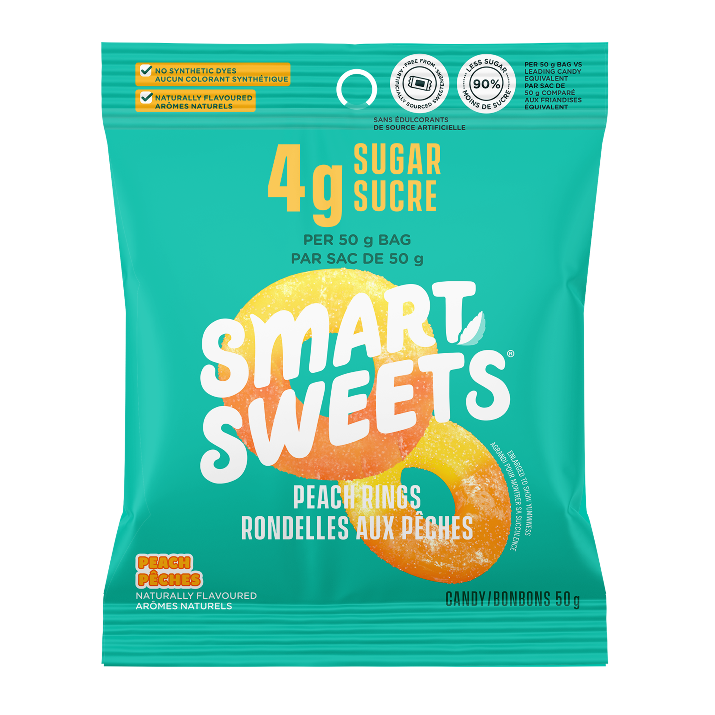 Peach Rings - Low Sugar Gummy Candy | SmartSweets